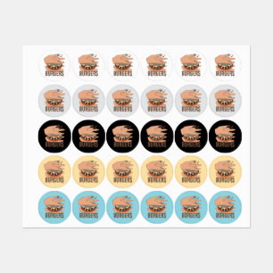 Etiquetas Nós Amamos Burgers - Burger Love - ASL ILY Obsessi