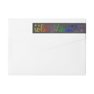 Etiquetas Novo Endereço Floco de Neve Natal