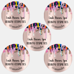 Etiquetas O Makeup Artist Lash Brows Unhas De Logotipo Perso