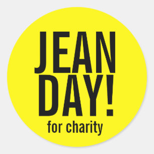 Etiquetas ocasionais amarelas brilhantes do dia