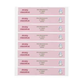 Etiquetas Os Gnomos Envolvem Os Rótulos De Endereços