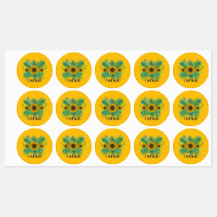 Etiquetas Oshun Goddess Sunflower Labels