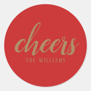 Etiquetas ou adesivos de Natal de Férias Personali