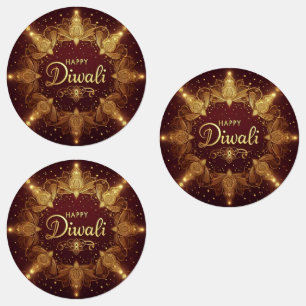 Etiquetas Ouro Glow Diwali