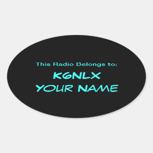 Etiquetas ovais do rádio de sinal de chamada