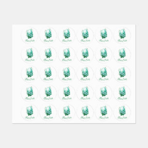 Etiquetas Ovo de Páscoa charmoso - Ilustração Festiva