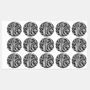 Etiquetas Padrão de zebra