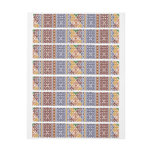 Etiquetas padrão étnico elegante