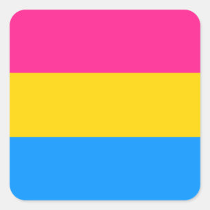 Etiquetas Pansexual do orgulho - arredondadas