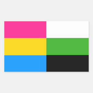 Etiquetas Pansexual/dos neutrois bandeira