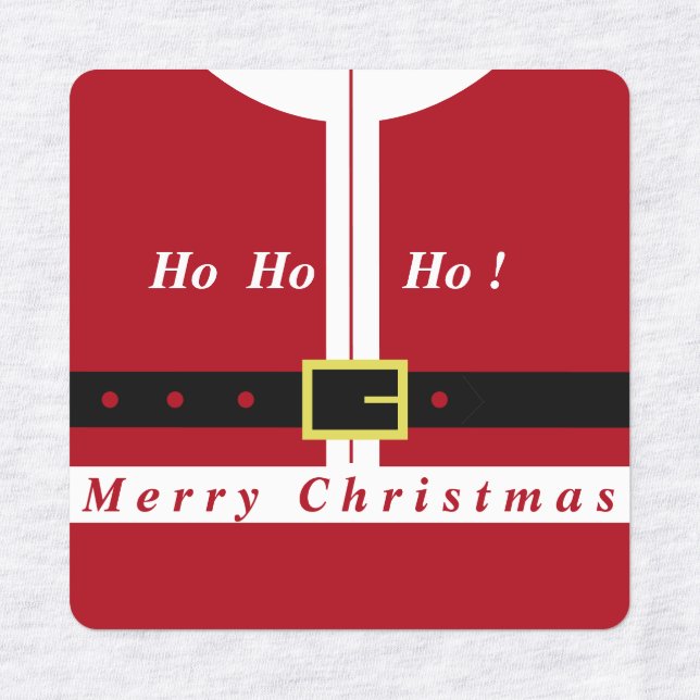 Etiquetas Papais noeis de Natal (Design 3)