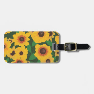 Etiquetas para a pintura de girassol