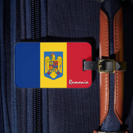 Etiquetas para bagagem da Romênia, Bandeira romena