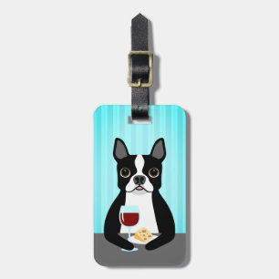 Etiquetas para bagagem de Boston Terrier