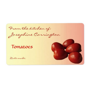Etiquetas para conservas de tomate