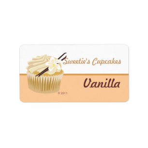 Etiquetas para Cupcake de baunilha