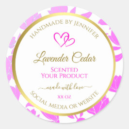 Etiquetas para embalagem de produtos Dourados e pú