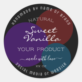 Etiquetas para empacotamento de produtos elegantes