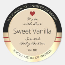 Etiquetas para empacotamento de produtos elegantes