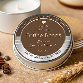 Etiquetas para empacotamento de produtos marrom e