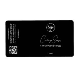 Etiquetas para empacotamento de sabão preto editáv