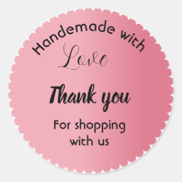 Etiquetas para empresas cor-de-rosa