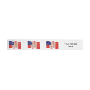 Etiquetas Para Envelope Bandeira dos Estados Unidos da América - imundície