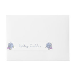 Etiquetas Para Envelope Casamento Romântico de Cor Azul Dusty