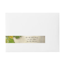 Etiquetas Para Envelope Casamento vintage Foliar De Folhagem De Folhagem D