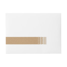 Etiquetas Para Envelope Chá de panela Rustic Vintage Lace Kraft Paper