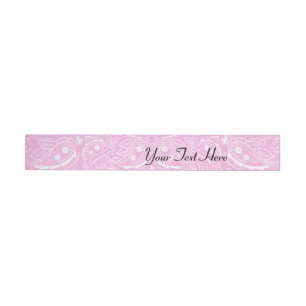 Etiquetas Para Envelope Convite Western Country de Paisley Rústico Rosa