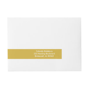 Etiquetas Para Envelope Cor Premium Dourada coordenada