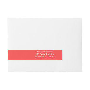 Etiquetas Para Envelope Coral Vermelho de alta qualidade colorido