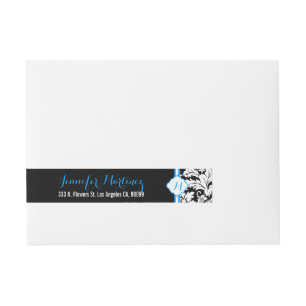 Etiquetas Para Envelope Design Floral Preto E Branco