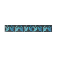 elegante art nouveau design, metal teal e preto,