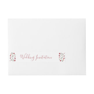 Etiquetas Para Envelope Elegantes Rosas Verde Sálvia Borgonha Brancas Casa