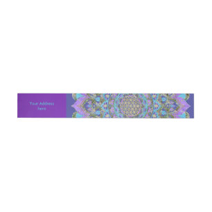 Etiquetas Para Envelope Flor Da Vida - Estilo De Mandala Índia 2