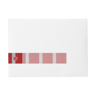 Etiquetas Para Envelope Folha de bordo vermelha canadense no estilo da