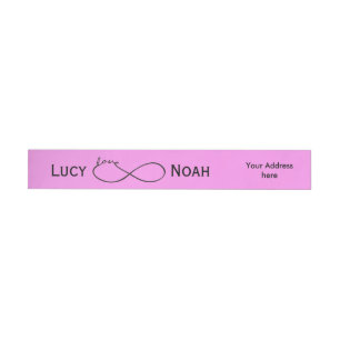 Etiquetas Para Envelope Infinity Love Lemniscate black + seu traseiro.