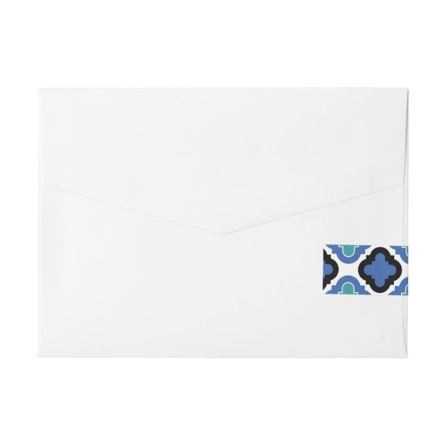 Etiquetas Para Envelope Insígnias de Azulejos (Verso)