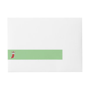 Etiquetas Para Envelope Merry Christmas Gnome Candy Canes in Stocks