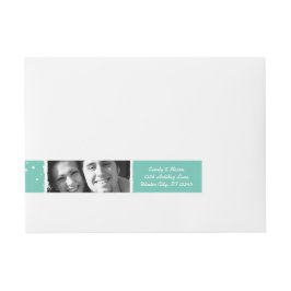 Etiquetas Para Envelope Mint e White o Natal da sua foto