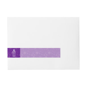Etiquetas Para Envelope O Decor Roxo MANTÉM CALMO E O Seu Texto Criativo