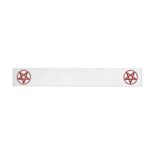 Etiquetas Para Envelope Pentagrama do diabo vermelho