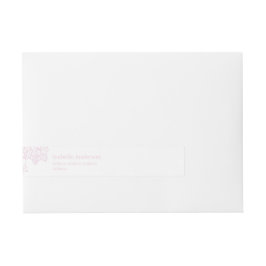 Etiquetas Para Envelope Peônias Rosa Delicado Casamento Romântico