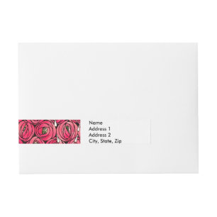 Etiquetas Para Envelope Rosa Art Nouveau Rennie Macintosh Graphic
