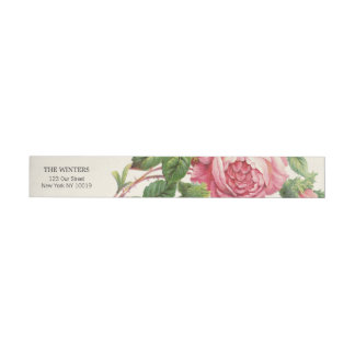Etiquetas Para Envelope Rosa Boho Pintage