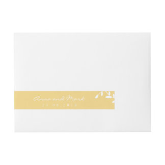 Etiquetas Para Envelope Rótulo Longo Folha do ouro