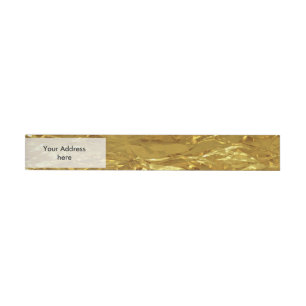 Etiquetas Para Envelope Teste padrão PURO da FOLHA DOURADO + seus
