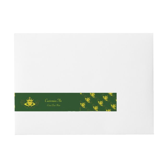 Etiquetas Para Envelope The Claddagh (Dourado) (Frente)
